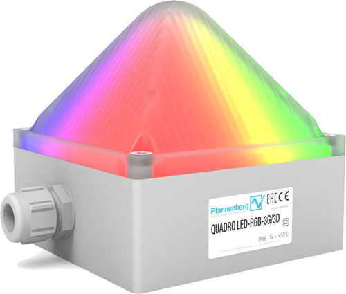 Pfannenberg LED-Leuchte 12-48DC,8cd,IP66/67 QUADRO LED-RGB3G3DLV