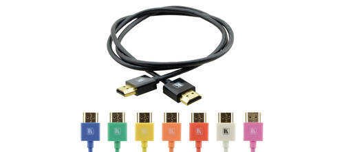 Kramer High-Speed HDMI-Kabel ultradünn,0,6m,sw C-HM/HM/PICO/BK-2