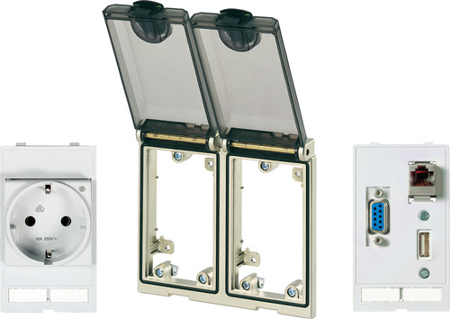 Murrelektronik Rahmenmodul 2-fach mv IP65 transparent 4000-68223-0011440