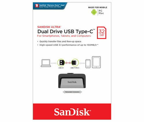 Sandisk USB 3.1 OTG Stick 32GB Sandisk,TypA-C SDDDC2-032G-G46