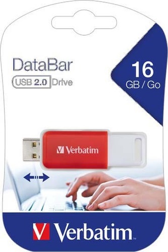 Verbatim USB 2.0 Stick 16GB DataBar (R)8MB/s,(W)2.5MB/s VERBATIM 49453 rt