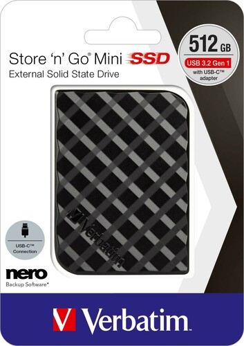 Verbatim SSD Extern 512GB USB 3.2 Store n Go Mini VERBATIM 53236