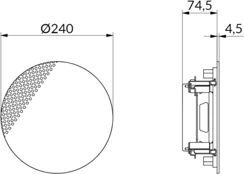 WHD Design-Lautsprecher 2-Wege,25W-Übertrag R240T25SLws