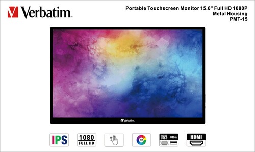 Verbatim FHD Monitor portable 15.6Z (39.62cm) VERBATIM 49592