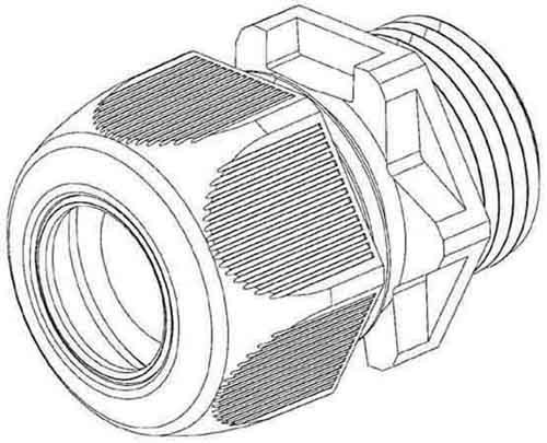 HKL Kabelverschraubung gr,D=3-6mm 350M12