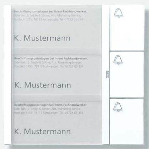 Siedle&Söhne Tasten-Modul graph/met TM 612-3 GM