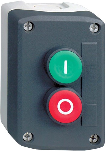 Schneider Electric Gehäuse m.2 Taster 1S1Ö (I) (O) XALD213