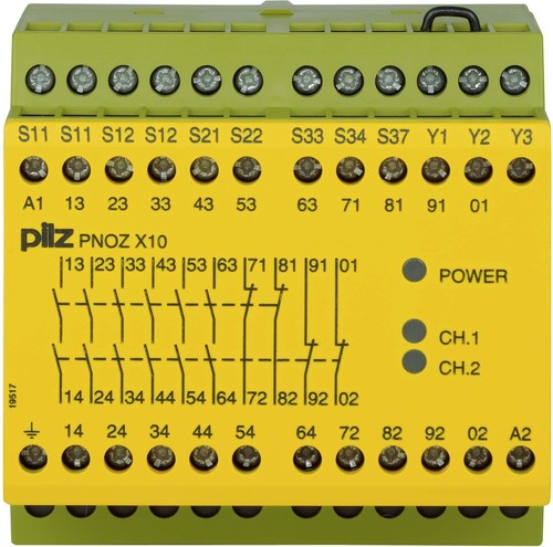 Pilz Not-Aus-Schaltgerät 230-240AC6n/o4nc3LED PNOZ X10 #774706