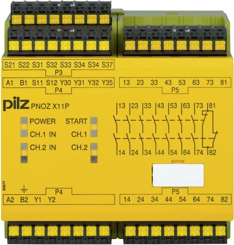 Pilz Not-Aus-Schaltgerät 24AC24DC7n/o 1n/c2so PNOZ X11P C #787080