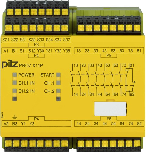 Pilz Not-Aus-Schaltgerät 230-240AC7n/o1n/c2so PNOZ X11P C #787086