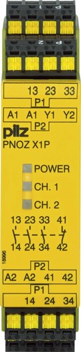 Pilz Not-Aus-Schaltgerät 24VDC 3n/o 1n/c PNOZ X1P C #787100