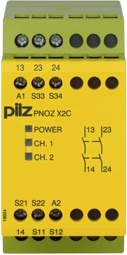 Pilz Not-Aus-Schaltgerät 24VAC/DC 2n/o PNOZ X2C #774304