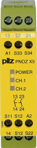 Pilz Not-Aus-Schaltgerät 24VDC 2n/o PNOZ X5J #774323