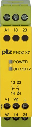 Pilz Not-Aus-Schaltgerät 110VAC 2n/o PNOZ X7 #774053