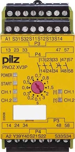 Pilz Not-Aus-Schaltgerät 300/24DC 3n/o 2n/o t PNOZ XV3P #777518