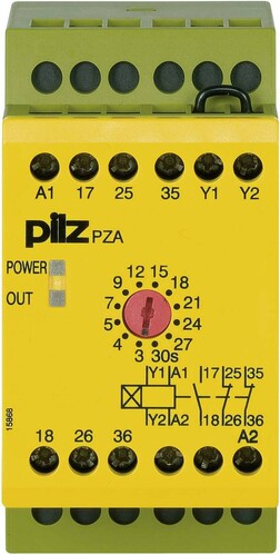 Pilz Zeitrelais anprechverz. 24VDC 1n/o 2n/c PZA 30 #774030