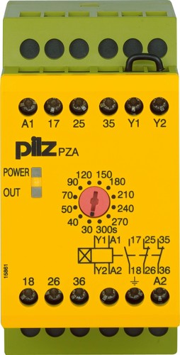 Pilz Zeitrelais anprechverz. 110-120VAC 1n/o 2n/c PZA 300 #774023