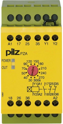 Pilz Zeitrelais anprechverz. 24VDC 1n/o 2n/c PZA 300 #774029