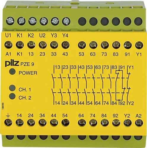 Pilz Kontakterweiterungsblock 48VAC 8n/o 1n/c PZE 9 #774142