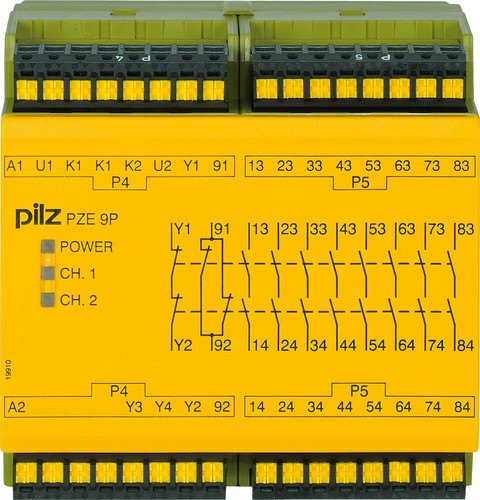 Pilz Kontakterweiterungsblock 24VACDC 100-240VACDC PZE 9P #787148