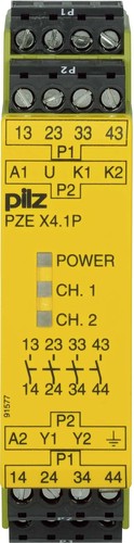 Pilz Kontakterweiterungsblock 24-240VAC/DC 4n/o PZE X4.1P #777588