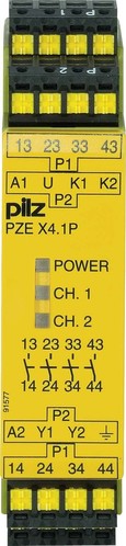 Pilz Kontakterweiterungsblock 24-240VAC/DC 4n/o PZE X4.1P C #787588