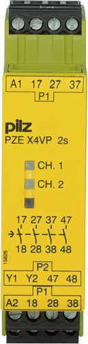 Pilz Kontakterweiterungsblock 24VDC 4n/o fix PZE X4VP 2 #777582