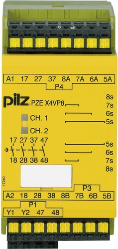 Pilz Kontakterweiterungsblock 24VDC 4n/o PZE X4VP8 C #787584