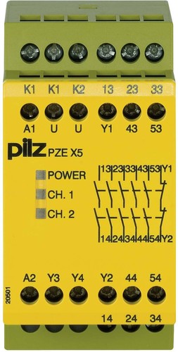 Pilz Kontakterweiterungsblock 24VDC 5n/o PZE X5 #774595