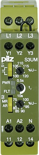 Pilz Spannungsüberwach.relais 24VDC UM 400/440VAC S3UM #837271