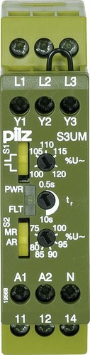 Pilz Spannungsüberwach.relais 24VDC UM 415/460VAC S3UM #837280