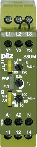 Pilz Spannungsüberwach.relais 24VDC UM 500/550VAC S3UM #837290