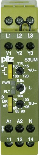 Pilz Spannungsüberwach.relais 24VAC UM 208/400/480 S3UM #837300