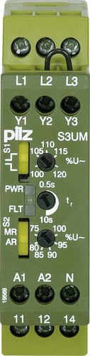 Pilz Spannungsüberwach.relais 230VAC UM 415/460VAC S3UM #837380