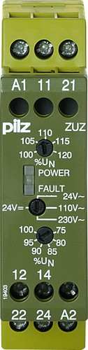 Pilz ACV/DCV-Überwachungsrelais 24VDC 24/110/230VAC ZUZ #827100