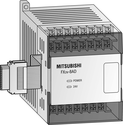 Mitsubishi Electric Analogeingangsmodul 16Bit,8 Eing.f.Strom FX2N-8AD