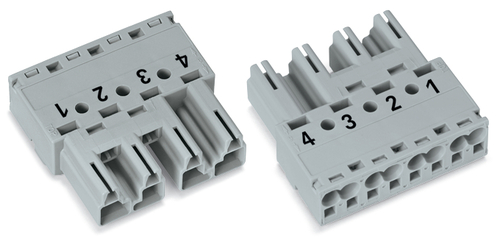 WAGO GmbH & Co. KG Stecker 4-polig Kod. B,grau 770-254