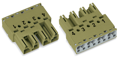 WAGO GmbH & Co. KG Stecker 4-polig Kod. B,hellgrün 770-274