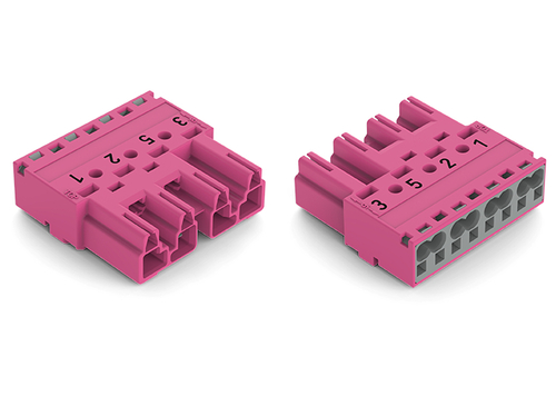 WAGO GmbH & Co. KG Stecker 4-polig Kod. B,pink 770-294/081-000