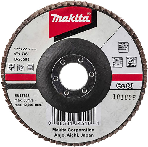 Makita Fächerschleifscheibe 125mm, 60F D-28503