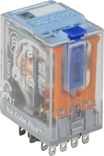 Comat Releco Miniature-Relais QRC blau 14-pin, 4 CO, FX C9-A41FX/DC24V-Relec