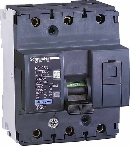 Schneider Electric Leistungsschalter 80A B 3p NG125N 18663