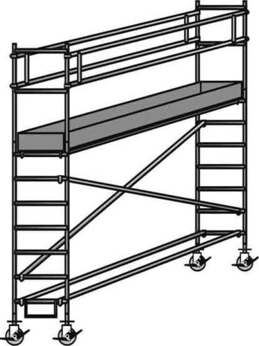 ILLER-LEITER Fahrgerüst L 3,00m H 4,65m 46666