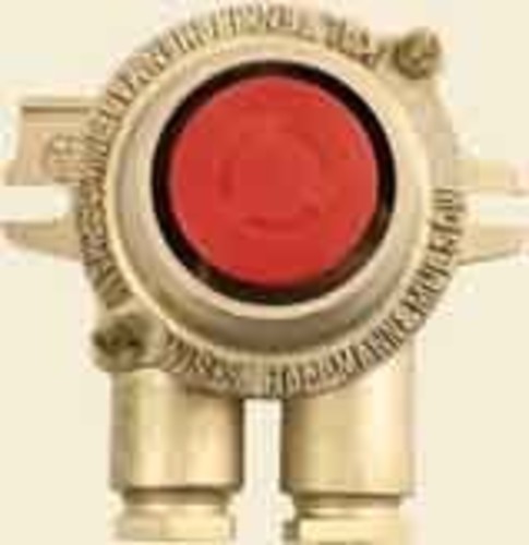 Wiska Emergency-off push button brass IP56 2-pole 722/AR