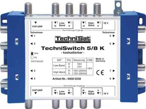 TechniSat Multischalter Kaskade TECHNISWITCH58K