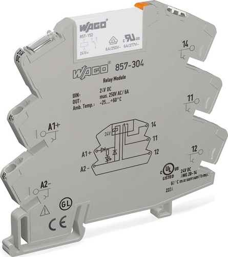 WAGO GmbH & Co. KG Relaisbaustein steckbar 24VDC/5A 10mA 1W 857-304