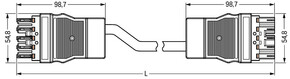 WAGO GmbH & Co. KG konfekt.Verbindungsleitung Eca,Buchse Stecker 771-8995/018-801