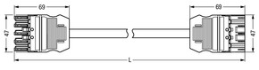 WAGO GmbH & Co. KG konfekt.Verbindungsleitung Cca,Buchse Stecker 771-9385/067-801