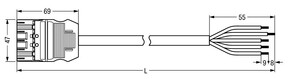 WAGO GmbH & Co. KG konfekt. Anschlussleitung Cca,Stecker 771-9385/267-802