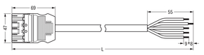 WAGO GmbH & Co. KG konfekt. Anschlussleitung Cca,Stecker 771-9385/267-802